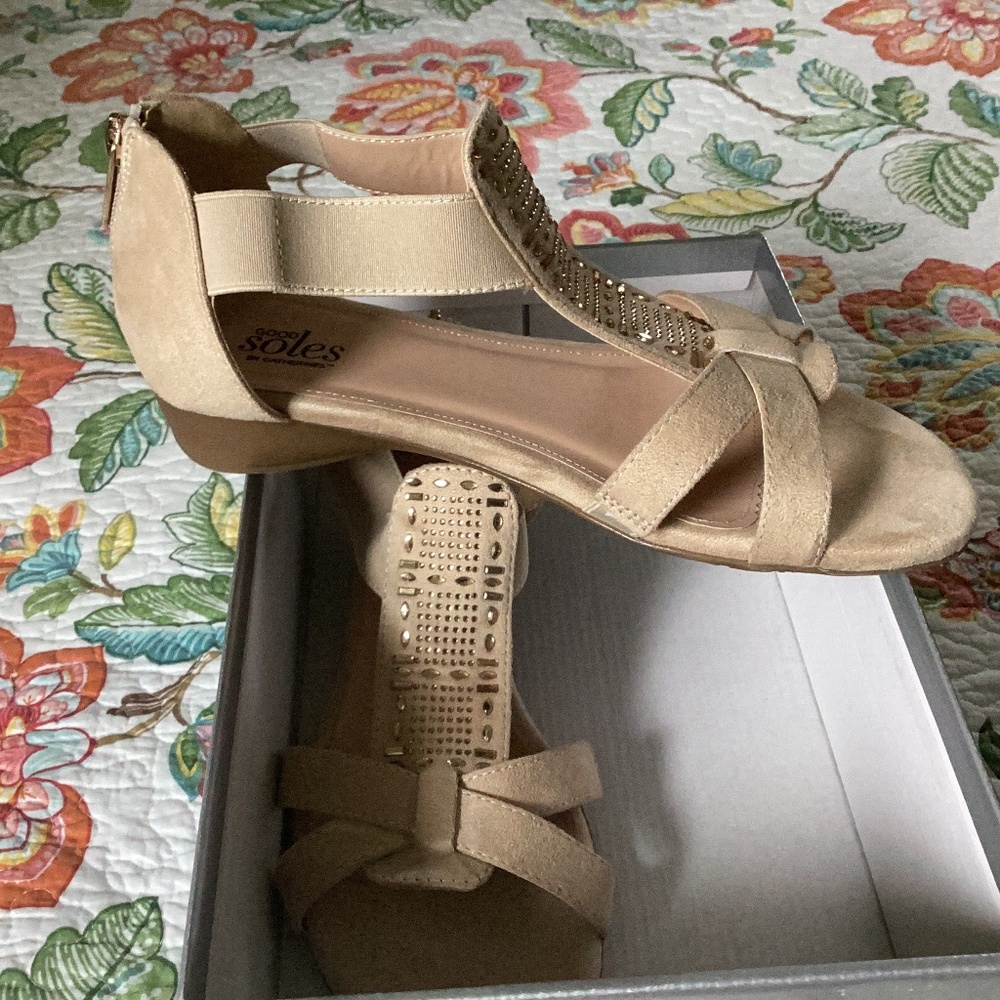 Glitter Sandals in WIDE!